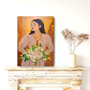 Original artwork radiant Moroccan lady